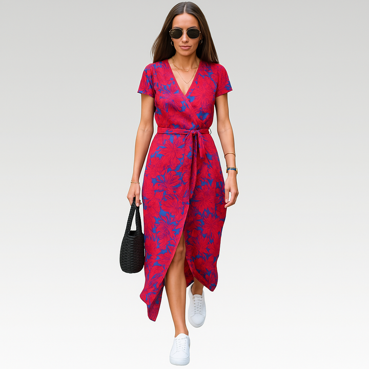 Eva | V-Neck Day Dress