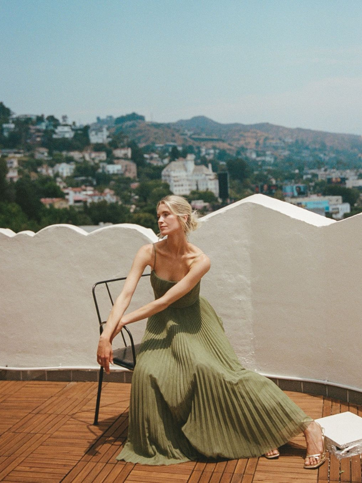 Véronique | Emerald Green Maxi Dress