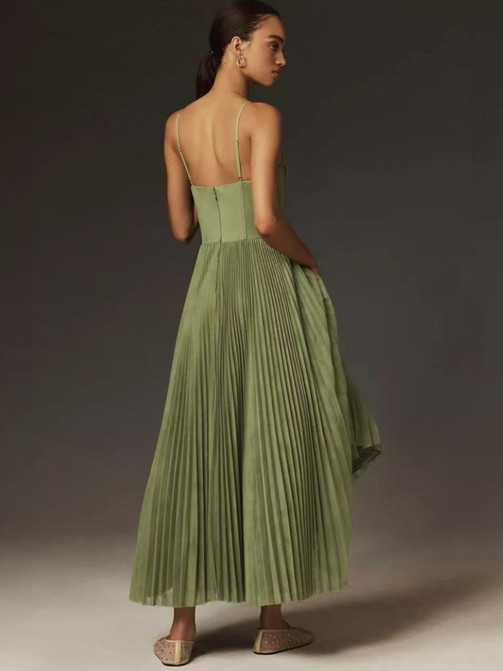 Véronique | Emerald Green Maxi Dress