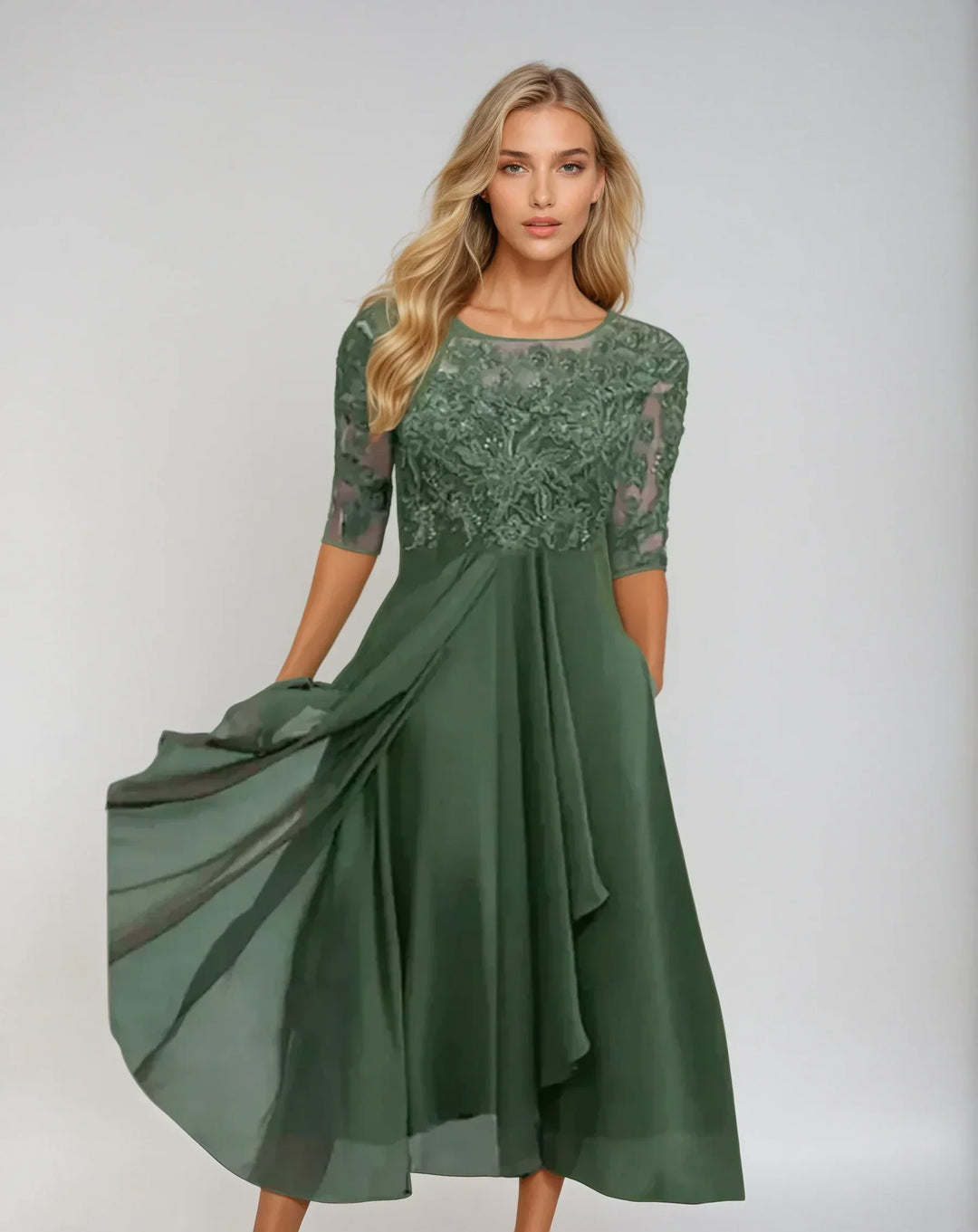 Margherita | Lace Midi Dress