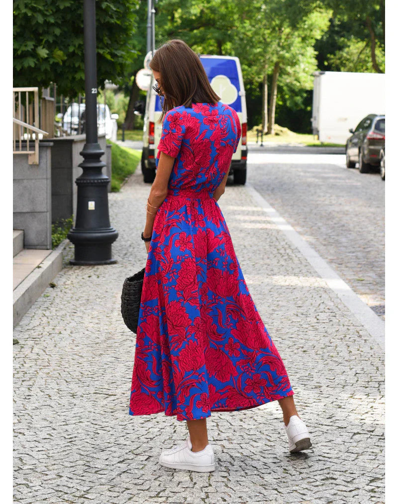 Eva | V-Neck Day Dress