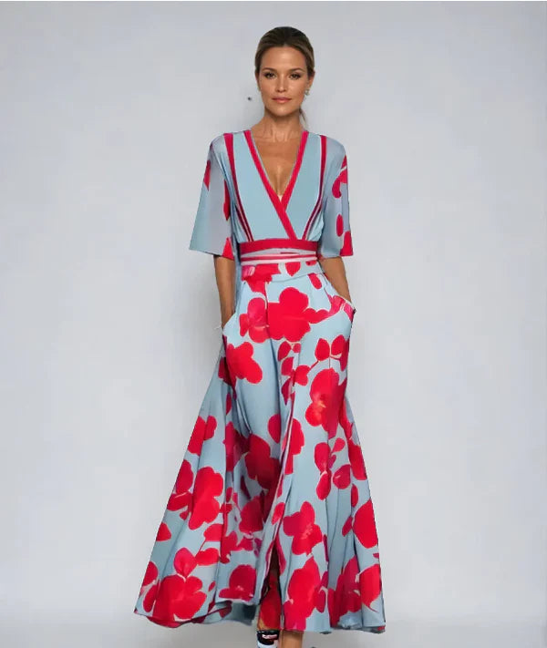 Noelle | Floral Midi Dress