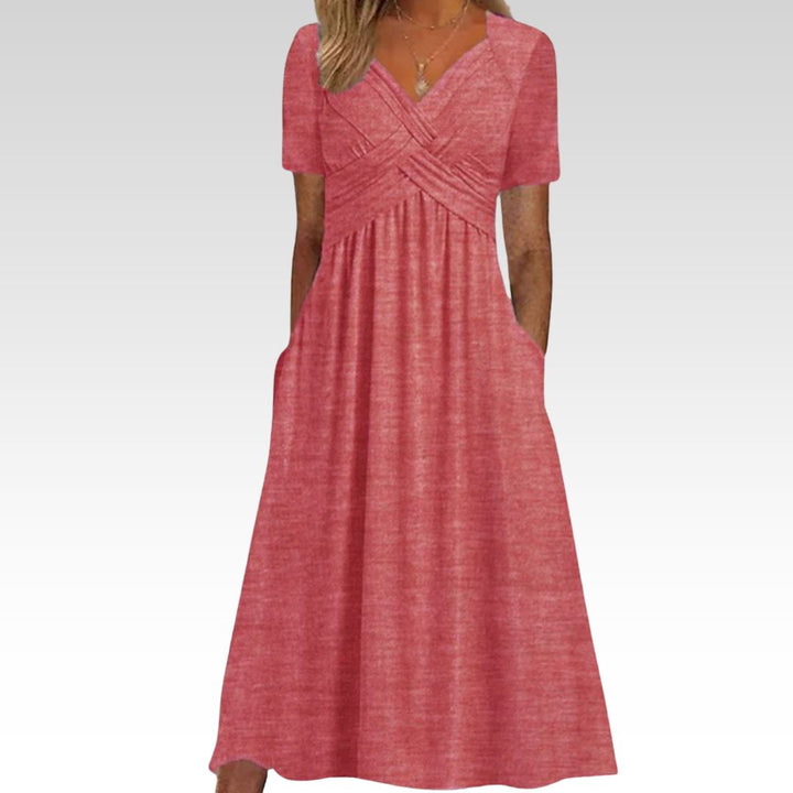 Hannah | Flattering V-Neck Maxi Dress