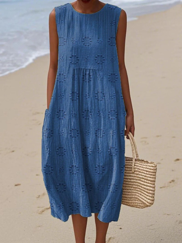 Sandra | Patterned Midi Dress
