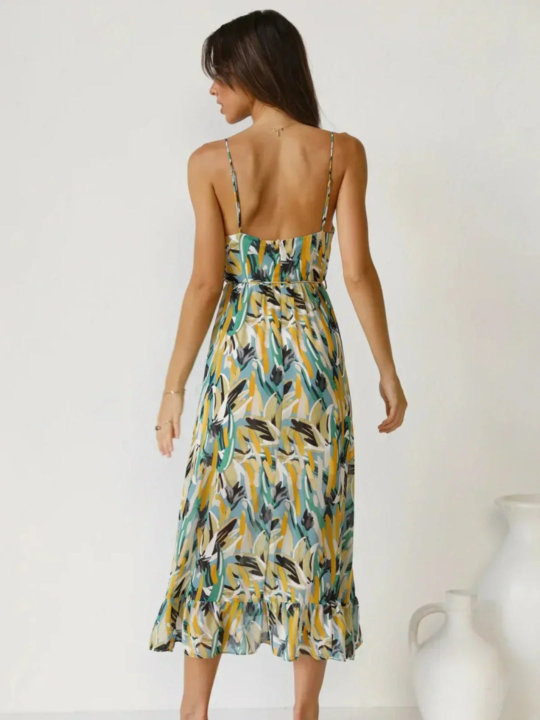 Chiara | Midi Dress in Painterly Colour