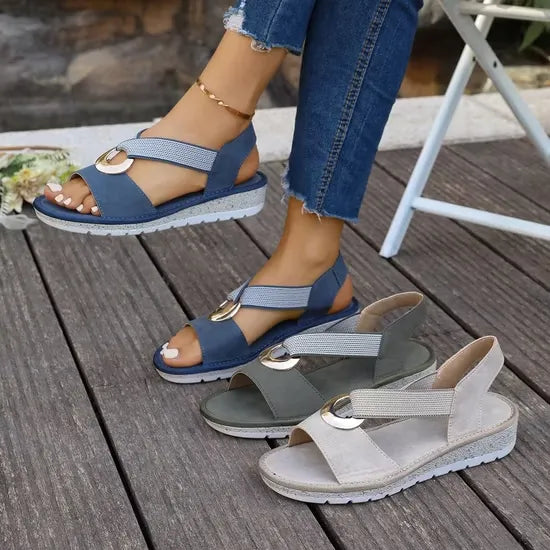 Zefira | Open Toe Flatform Sandals