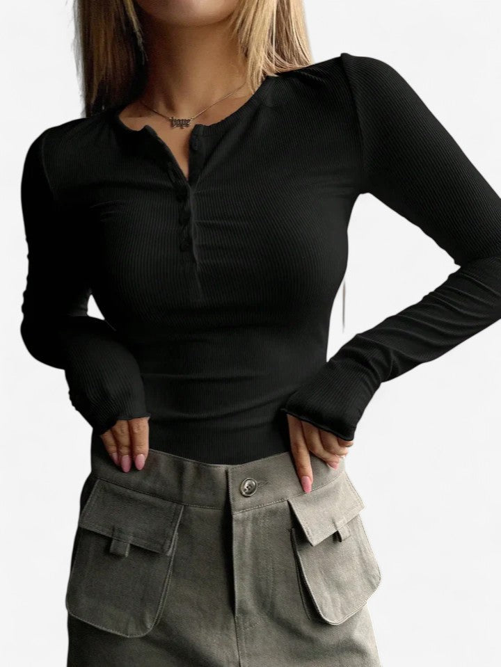 Klarina | Comfortable Long Sleeve Top